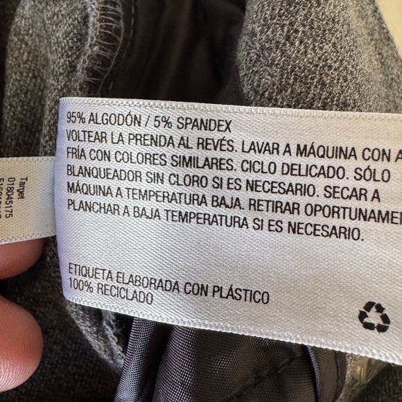 A New Day Women's Trouser Casual Dress Ankle Pant Gray Size 8 Cropped Career - Picture 8 of 14